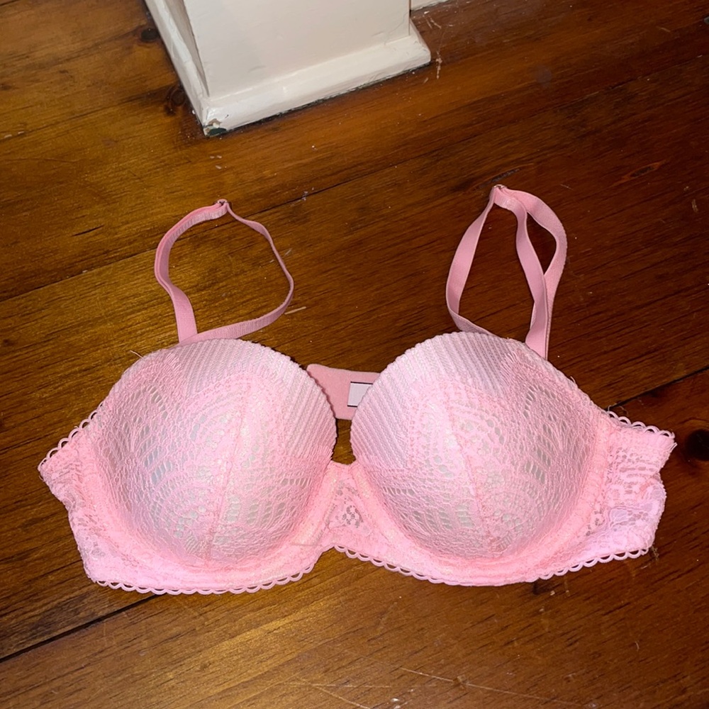 Victoria Secret pink lace Demi bra